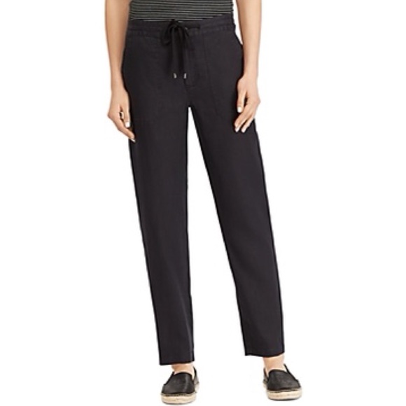 Lauren Ralph Lauren Pants - Lauren Ralph Lauren Drawstring Linen Pants